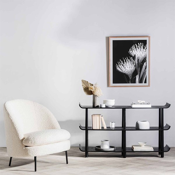 Payton Wooden Shelving Unit - Black