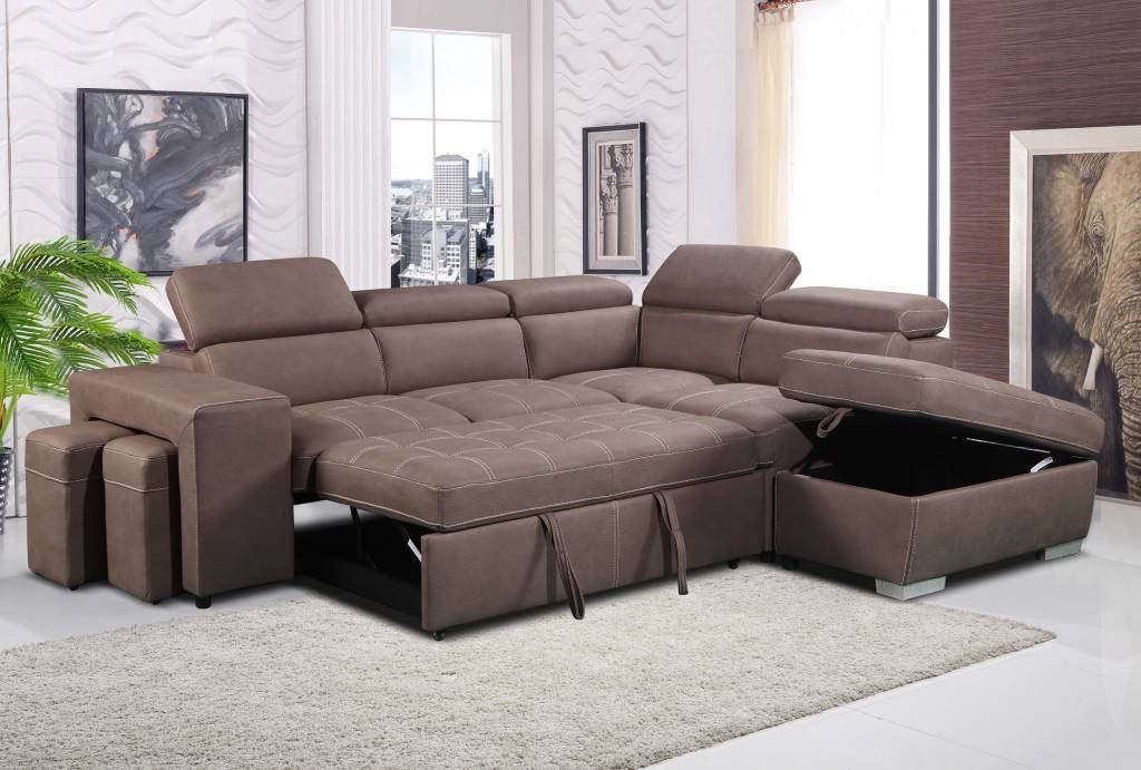 Larissa 2 Seater Sofa Bed & Ottoman Set