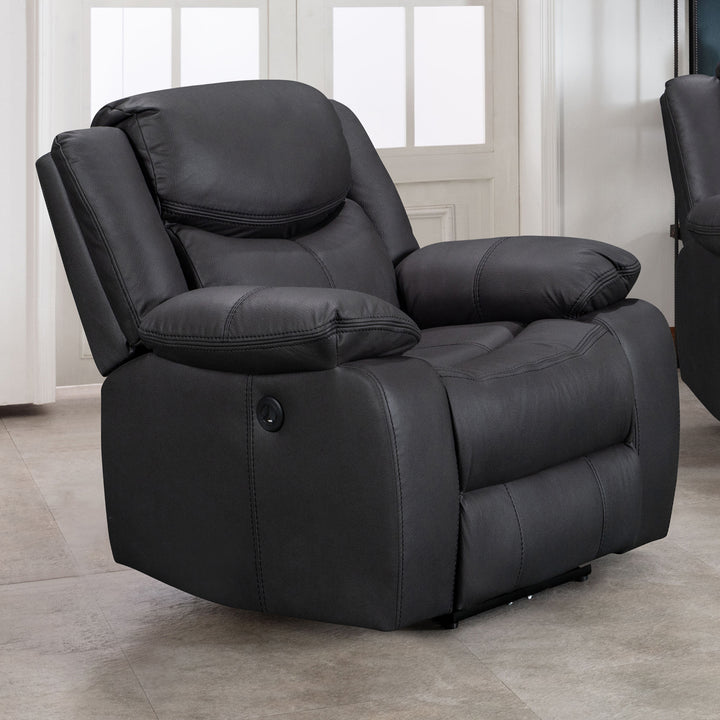 Perlman Electric Recliner Armchair - Black