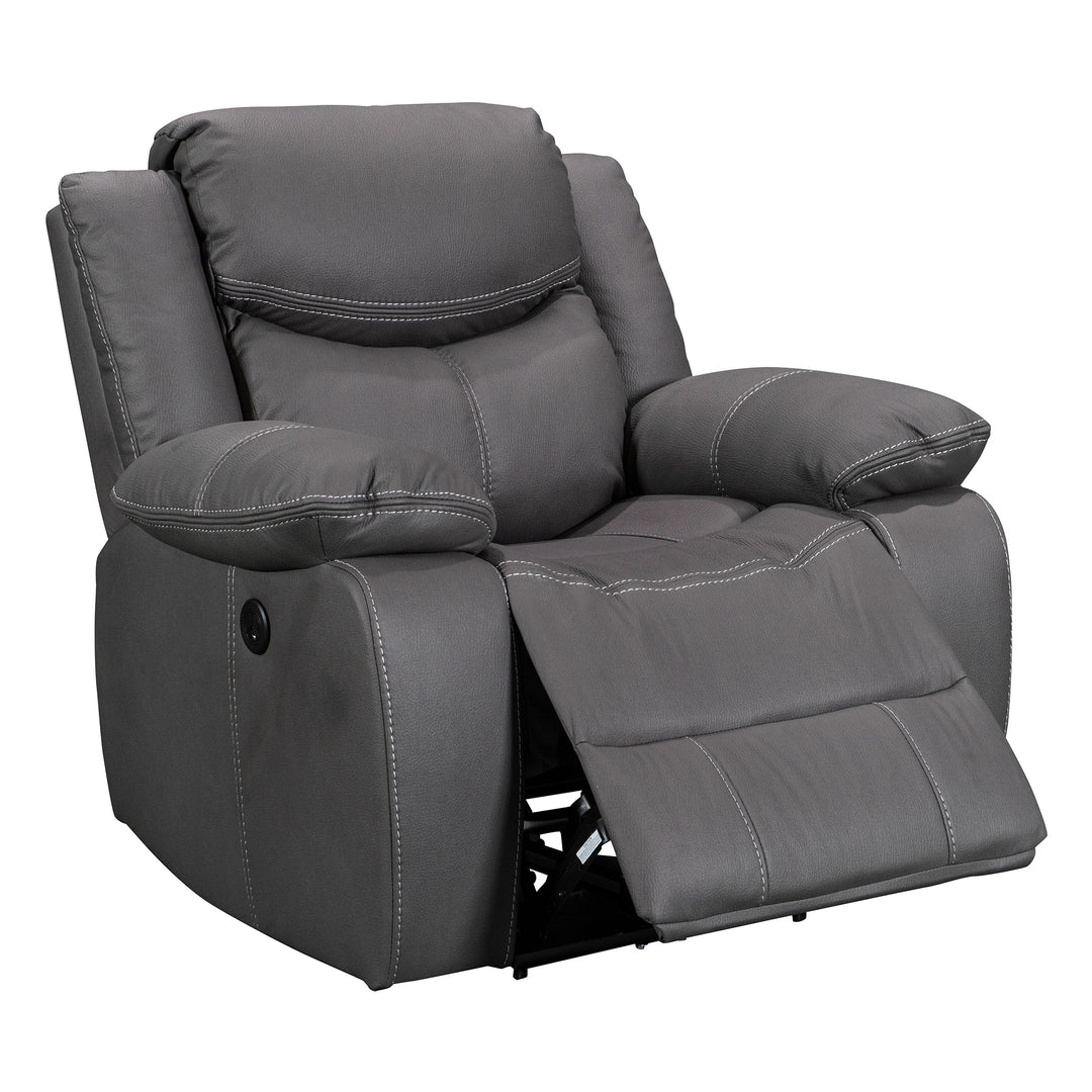 Perlman Electric Recliner Armchair - Charcoal