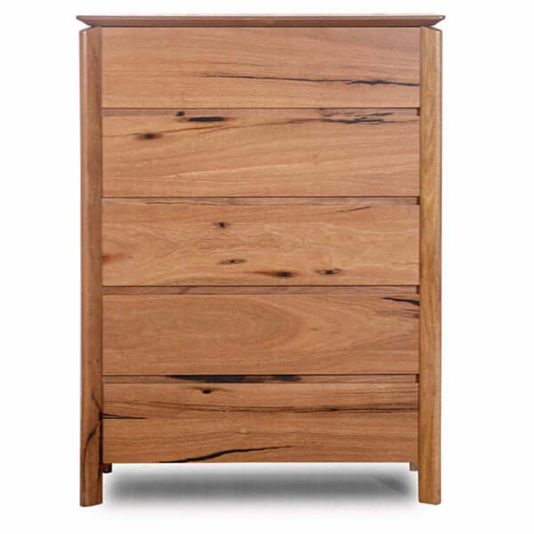 Natural Philia 5 Drawer Tallboy