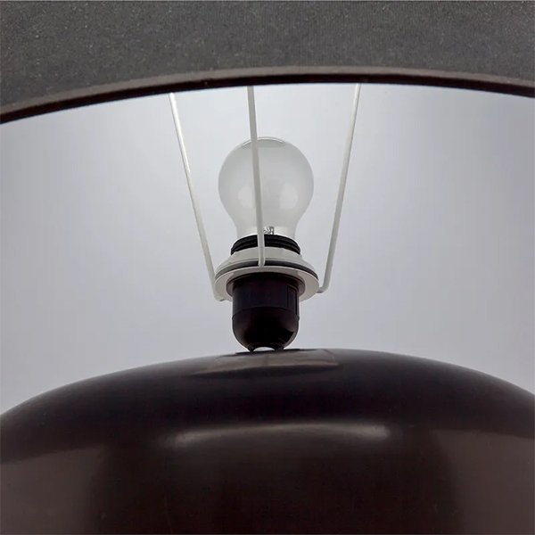Picasso Table Lamp - Black with Black Shade
