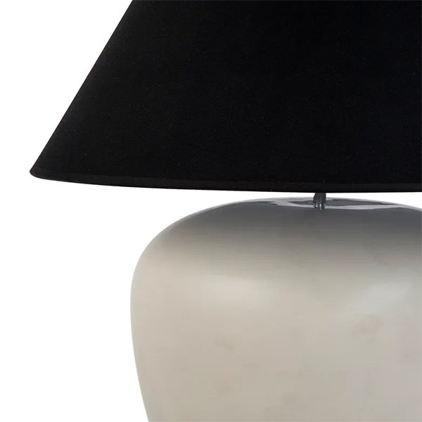 Picasso Table Lamp - Natural with Black Shade