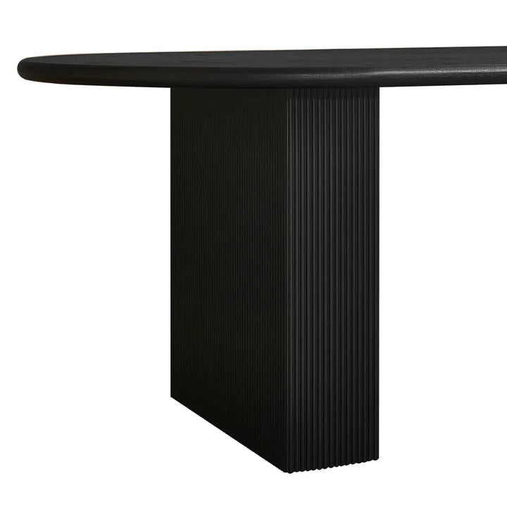 Picton Oval Dining Table - Black