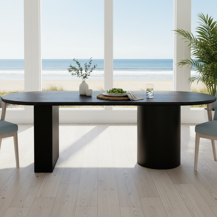Picton Oval Dining Table - Black