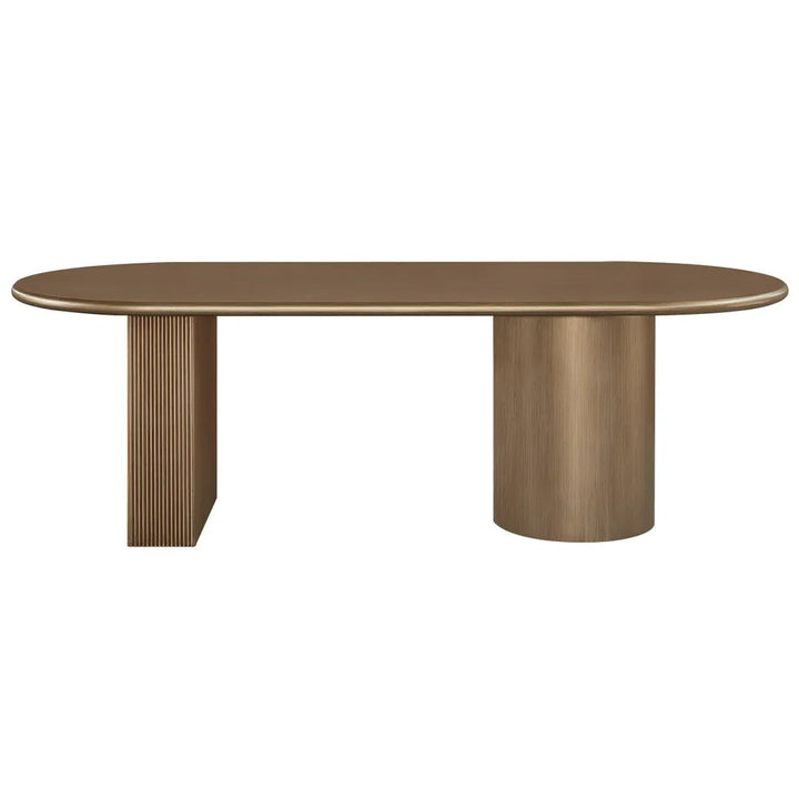 Picton Oval Dining Table - Gold