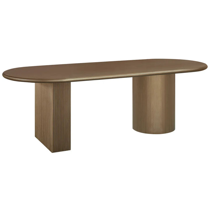 Picton Oval Dining Table - Gold