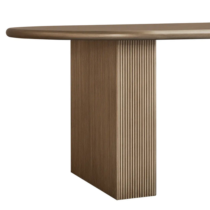 Picton Oval Dining Table - Gold