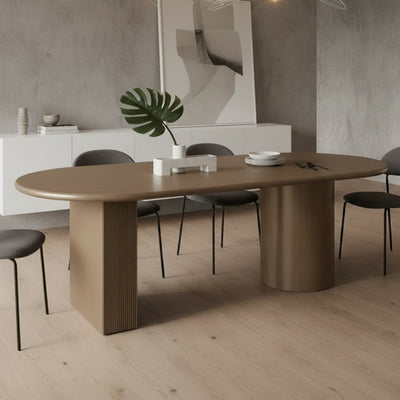 Picton Oval Dining Table - Gold