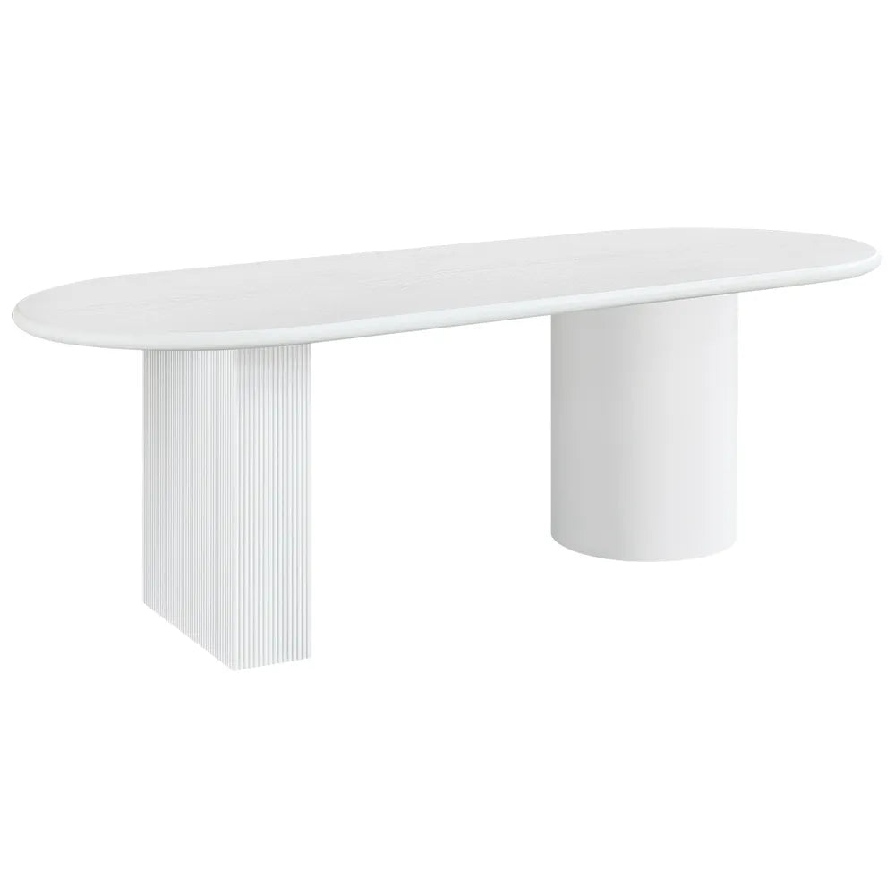 Picton Oval Dining Table - White