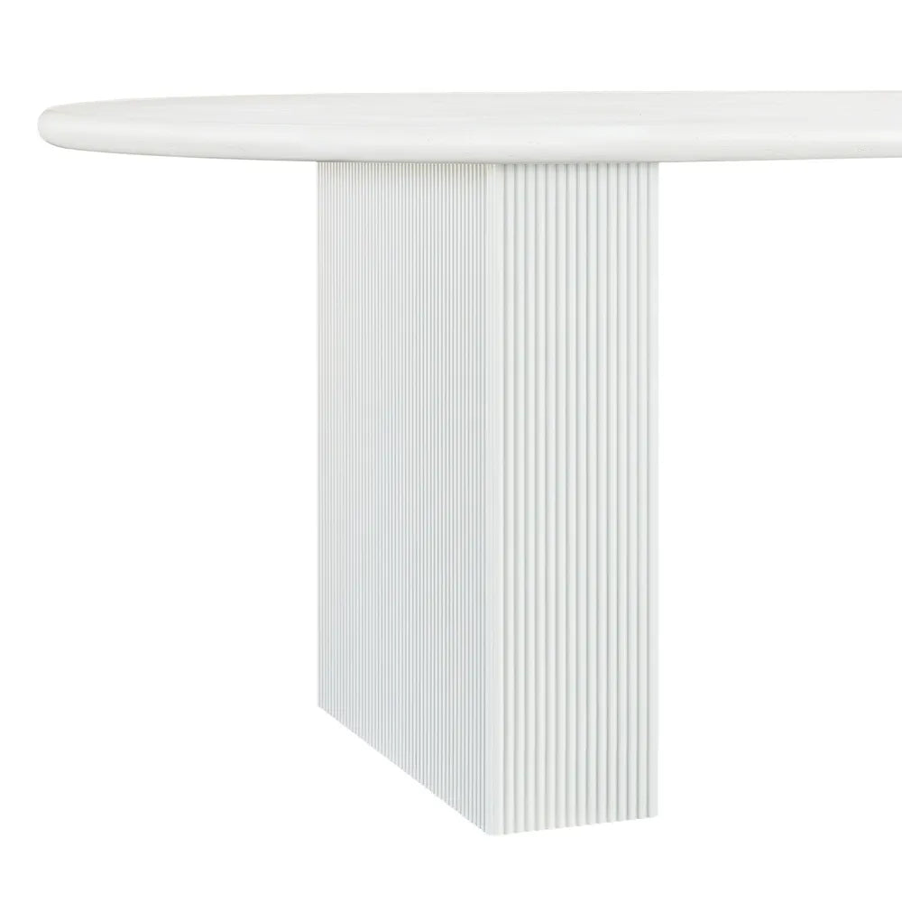 Picton Oval Dining Table - White