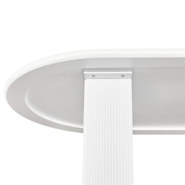 Picton Oval Dining Table - White