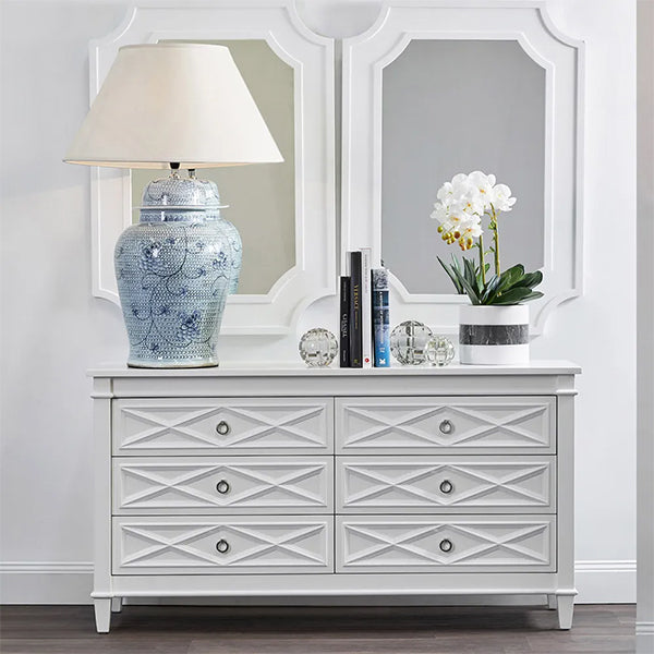 Plantation 6 Drawer Chest - White