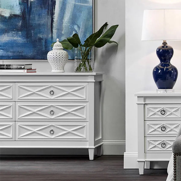 Plantation 6 Drawer Chest - White