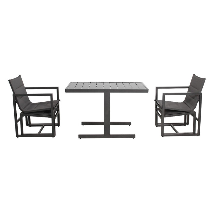 Pluto 5-Piece Outdoor Charcoal Chat Setting