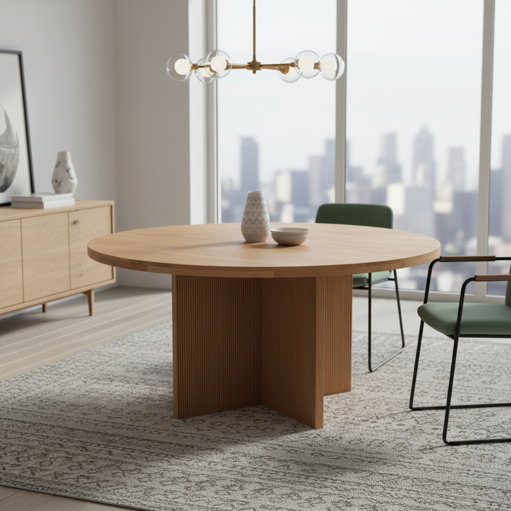 Ponderosa Solid Timber Round Dining Table