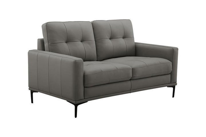 Prophet 2 Seater Leather Sofa - Storm