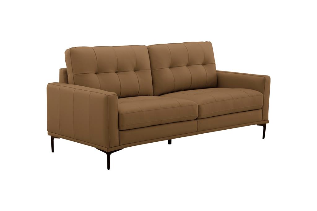 Prophet 3 Seater Leather Sofa - Desert