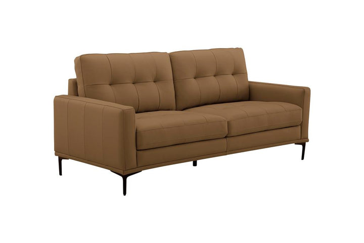 Prophet 3 Seater Leather Sofa - Desert