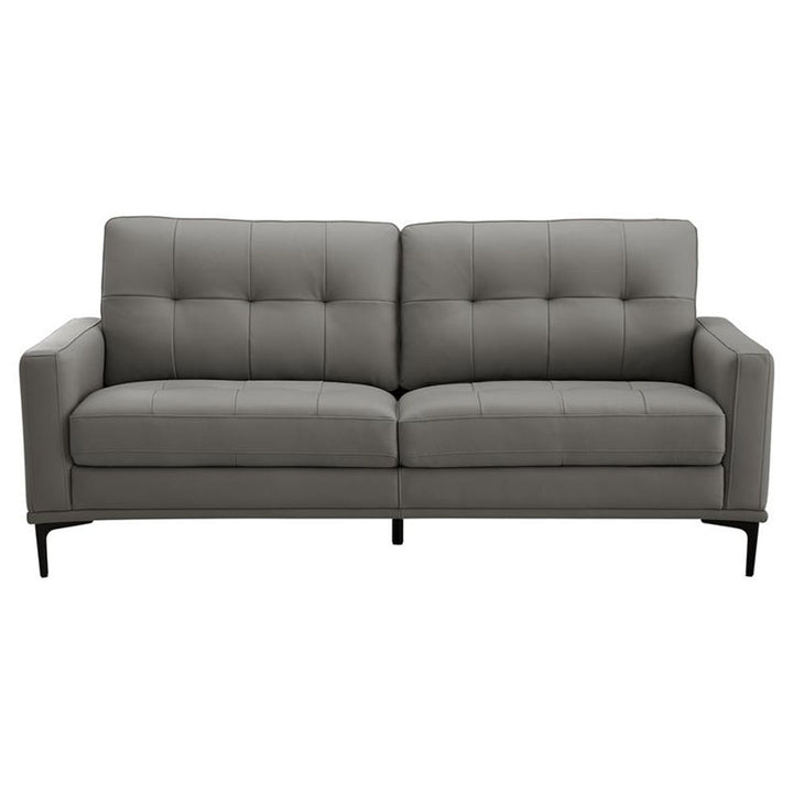 Prophet 3 Seater Leather Sofa - Storm