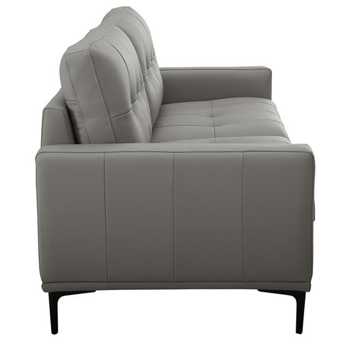 Prophet 3 Seater Leather Sofa - Storm
