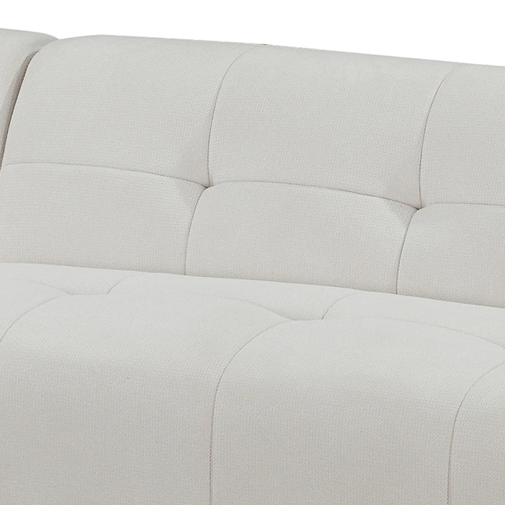 Harley 4 Seater Upholstered Sofa with Reversible Chaise - Natural