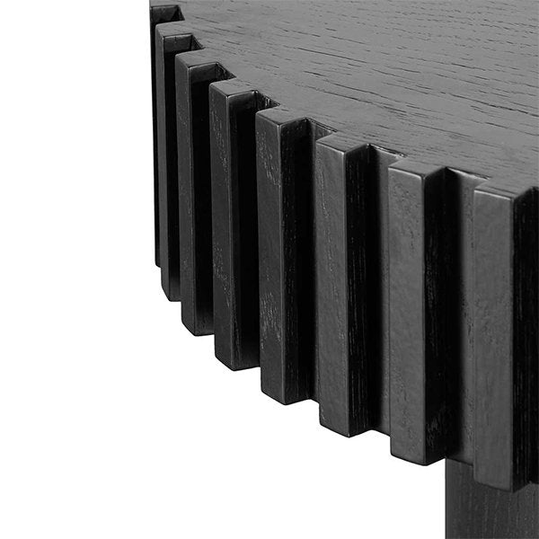 Quintin 1.4m Wooden Coffee Table - Black