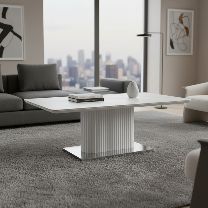 Randwick Designer White Coffee Table