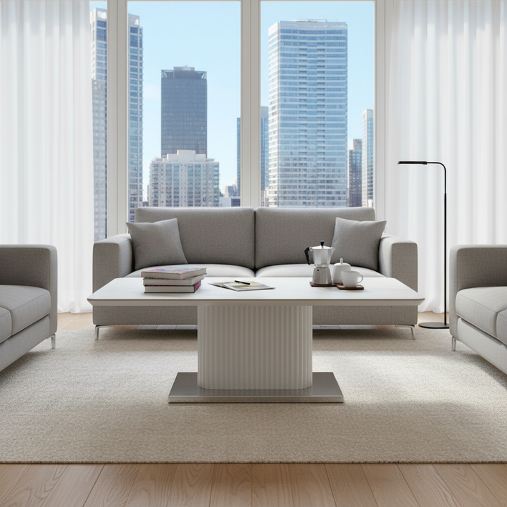 Randwick Designer White Coffee Table