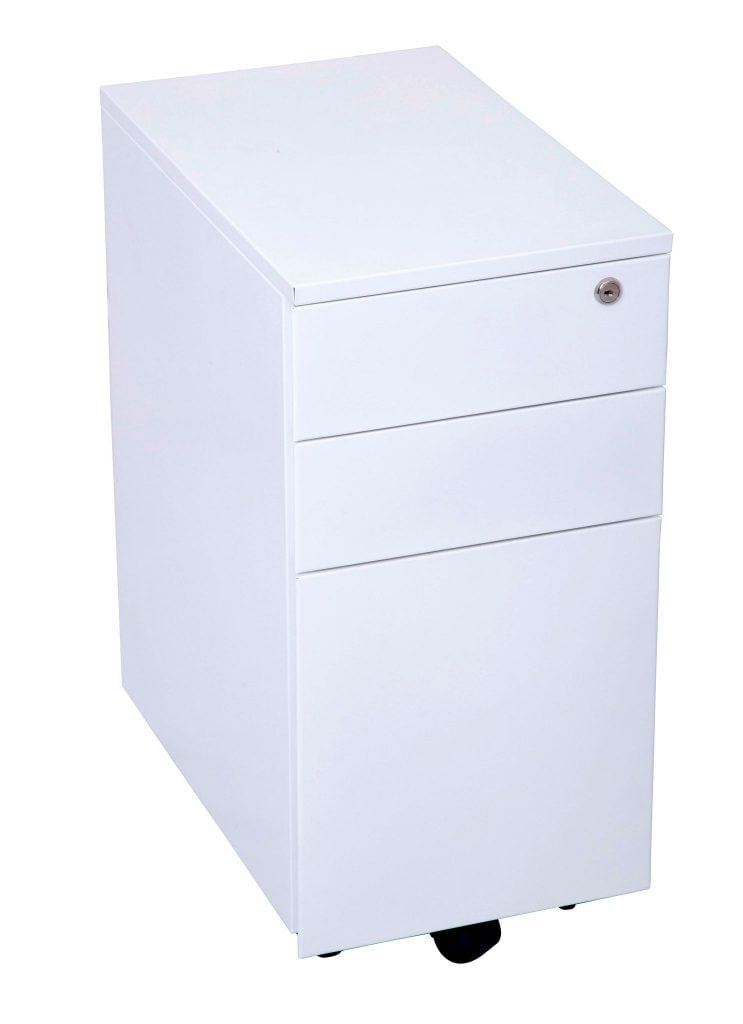 Rapidline 3 Drawer Slimline Metal Mobile Pedestal