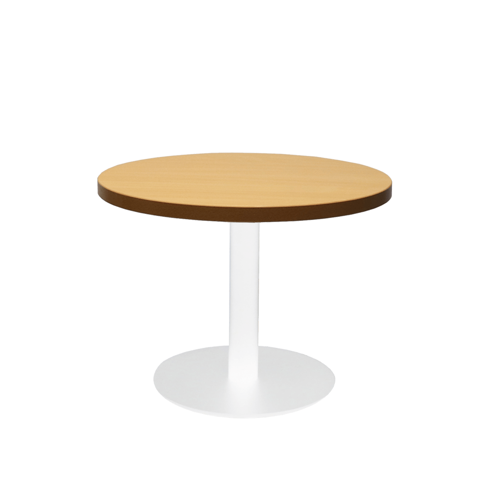 Rapidline Round Coffee Table - White Disc Base