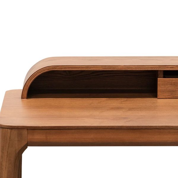 Reva Wooden Home Office Desk - Walnut