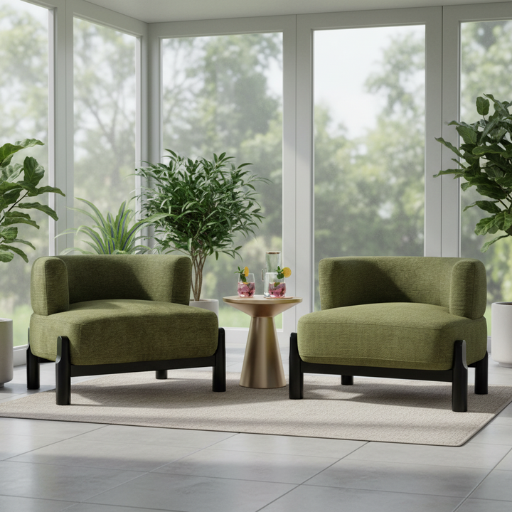 Richmond Occasional Chair - Olive Chenille