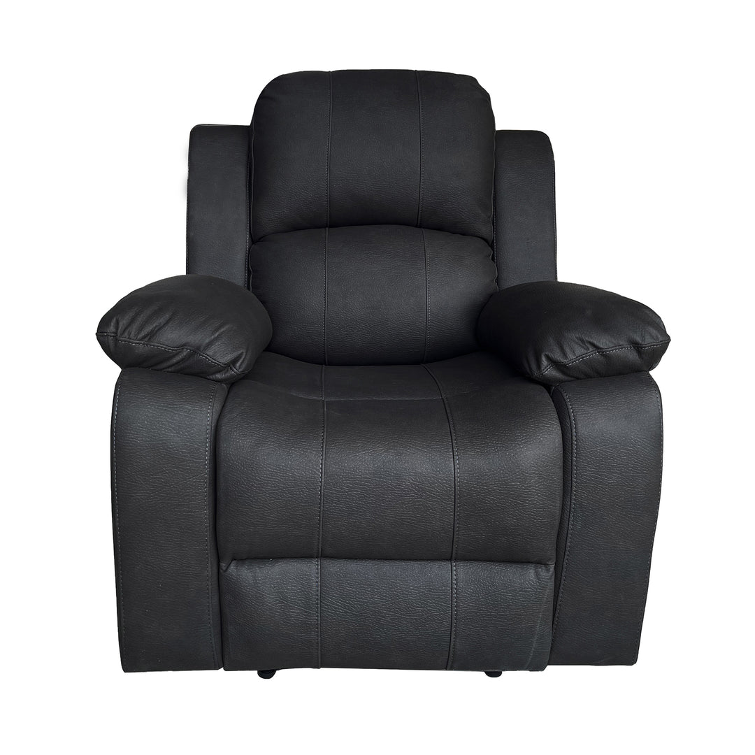 Rivoire Manual Recliner Armchair - Black