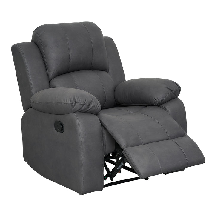 Rivoire Manual Recliner Armchair - Charcoal