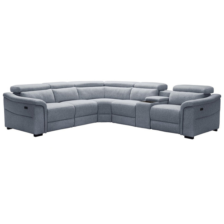 Robertson Fabric Corner Recliner Sofa - Grey