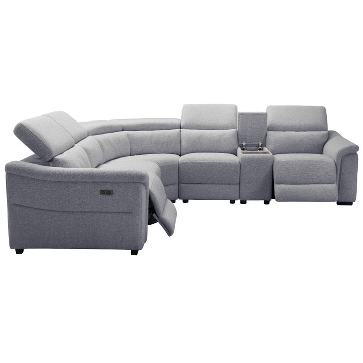 Robertson Fabric Corner Recliner Sofa - Grey