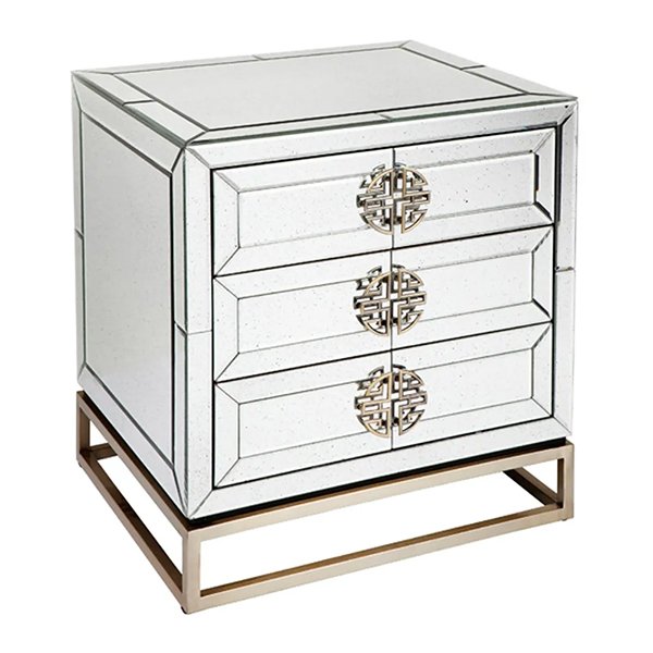 Rochester Mirrored Bedside Table