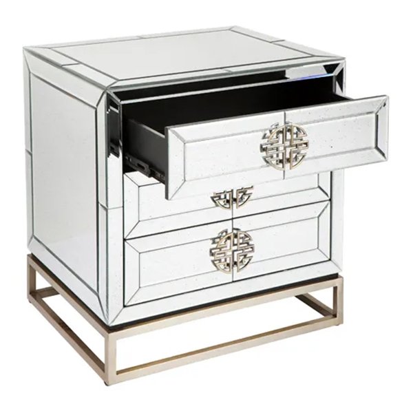 Rochester Mirrored Bedside Table