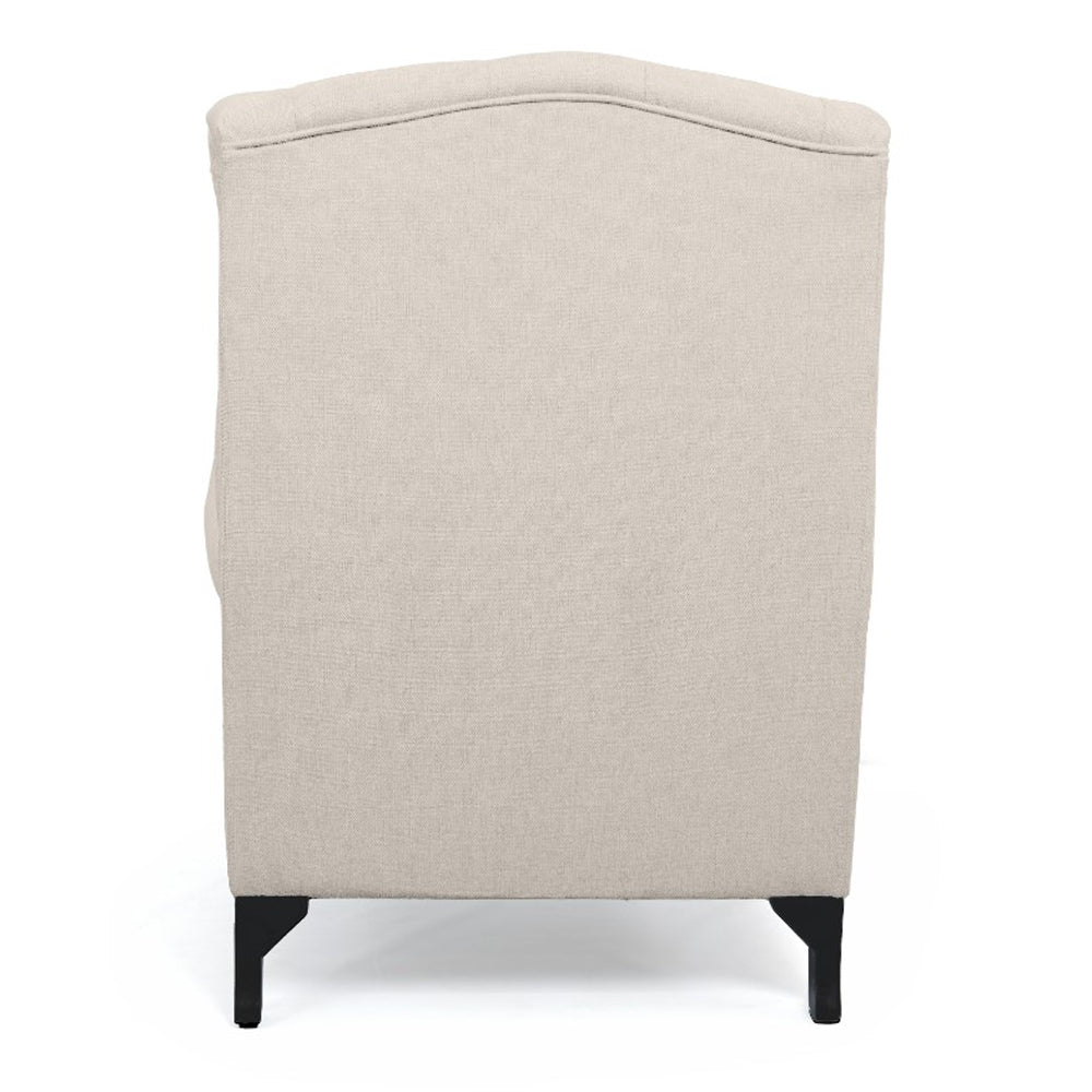 Royale Chesterfield Fabric Wing Chair