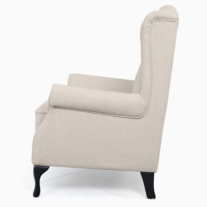 Royale Chesterfield Fabric Wing Chair
