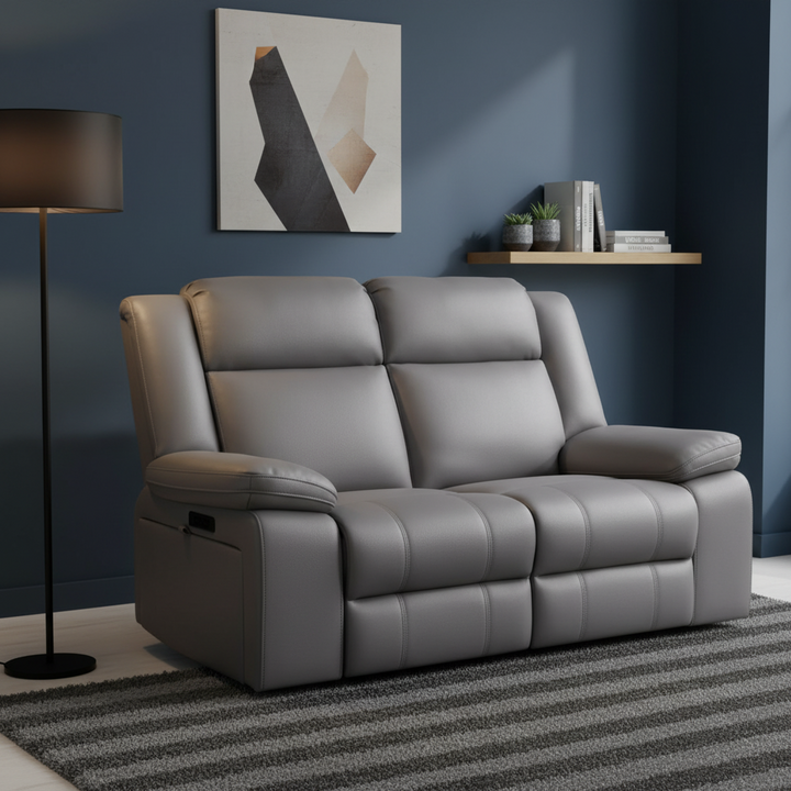 Rozelle 2 Seater Recliner Sofa - Grey
