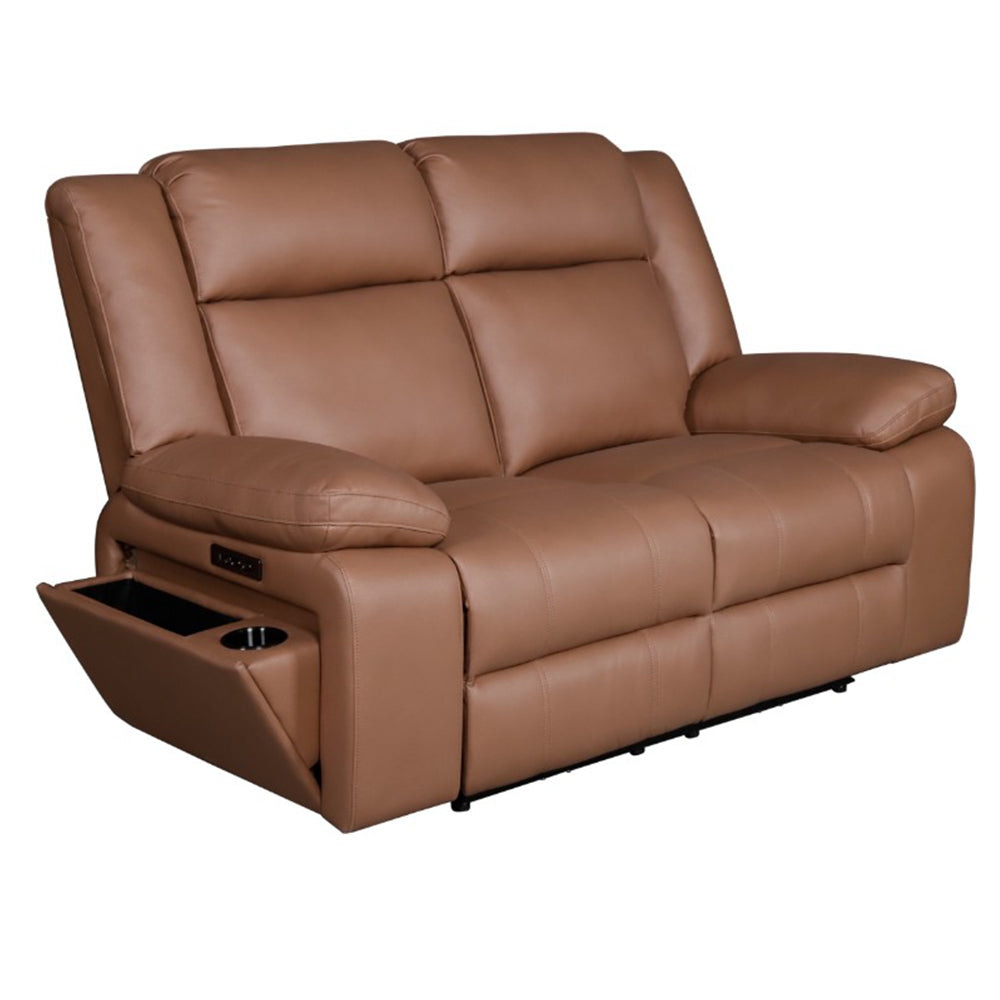 Rozelle 2 Seater Recliner Sofa - Tan