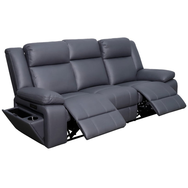 Rozelle 3 Seater Recliner Sofa - Charcoal