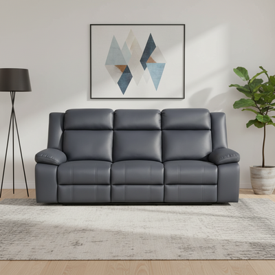 Rozelle 3 Seater Recliner Sofa - Charcoal