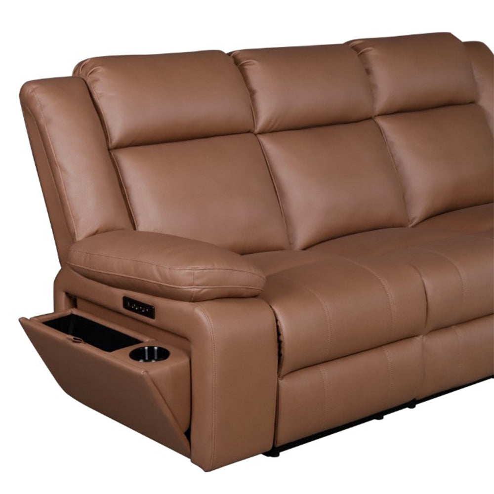 Rozelle 3 Seater Recliner Sofa - Tan