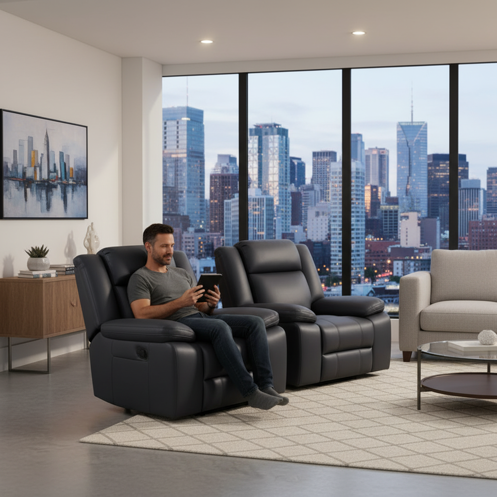 Rozelle Recliner Armchair - Charcoal