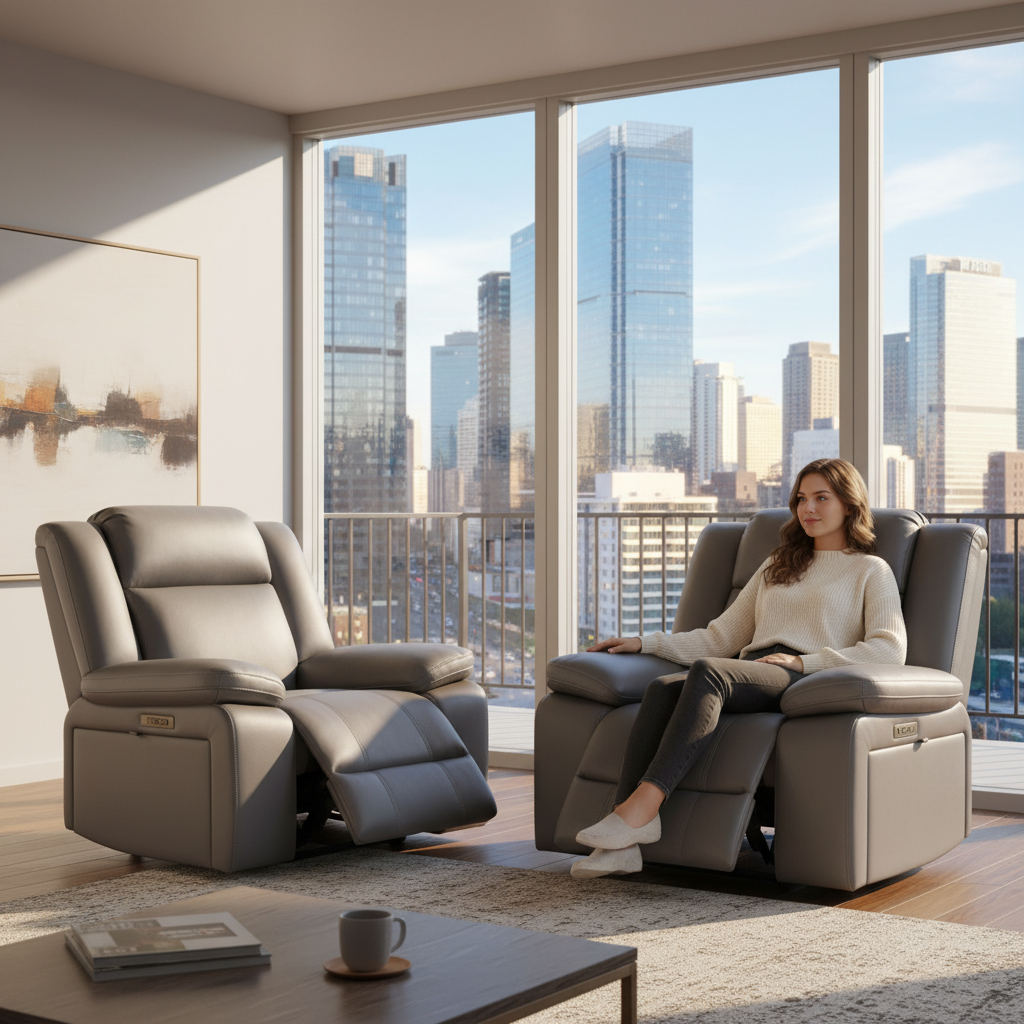 Rozelle Recliner Armchair - Grey