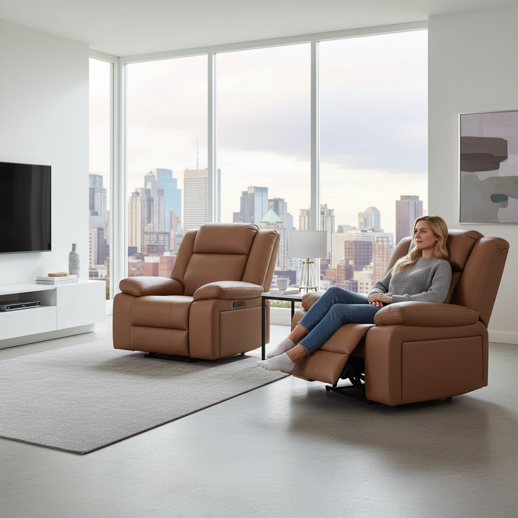 Rozelle Recliner Armchair - Tan