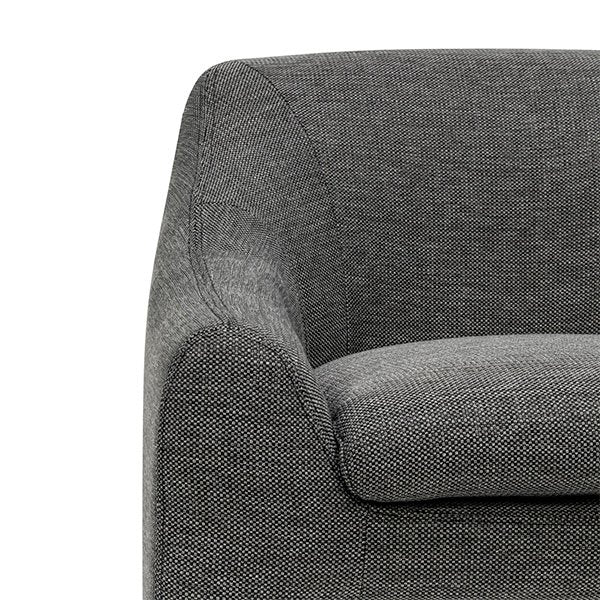 Rubin Fabric Armchair - Graphite Grey